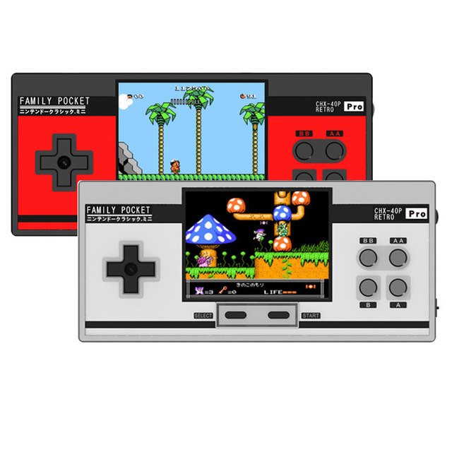 New Arrival 8 Bit Retro Handheld Game Console Double Players 3 Inch Built-in 348 Games Video Game Console