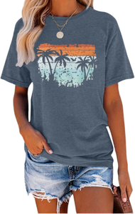 Camisetas de Verano para Mujer, Cómodas, Transpirables, Elásticas, de Manga Corta, Casuales, de Poliéster Tejido, Plisadas, Nuevas, Estilo Miyake, Venta al Por Mayor - Product Image 3