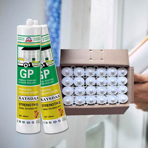 Hoogbindend Zuur Siliconenkit Voor Glazen Beglazing Transparant Azijnzuur Siliconenkit Kleefstoffen En Afdichtingsmiddelen - Product Image 1