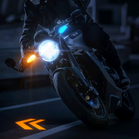 Clignotant Universel RVB pour Moto, Scooter, Projecteur Indicateur Ambre, Feu Arrière et de Virage