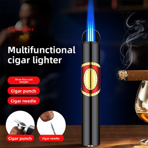 Accendini per Candele Personalizzati JH con 3 Fiamme Blu Lunghe, Antiscottatura, a Gas Butano, Accessori in Metallo - Product Image 3