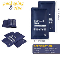 Vente chaude en gros d'usine, pack de gel réutilisable chaud et froid personnalisé pour les blessures, les douleurs articulaires, les douleurs musculaires