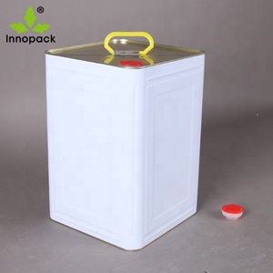 Bidon en <span class=keywords><strong>métal</strong></span> pour huile de cuisson, 18L, <span class=keywords><strong>20L</strong></span>, grand carré, vide, pour huile de cuisson comestible, emballage en boîte de conserve - Product Image 3