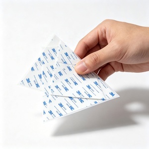 Cinta Adhesiva Acrílica de Doble Cara Triangular, Resistente y Sensible a la Presión, Cortada a Troquel, para Sellado de Bolsas y Cajas de Color, Fabricación OEM - Product Image 1