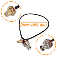 Cable de Conector de Alto Rendimiento 7023-174 a 976, RG 174, Baja Pérdida, Negro