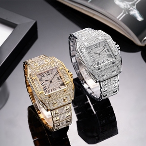 Nouvelle montre de luxe pour homme en moissanite VVVS, montre hip-hop et glacée pour les affaires avec cristal saphir résistant à l'eau - Product Image 1