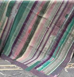 Housse de couette vintage Kantha réversible, brodée de fleurs, 100% coton, faite à la main, couverture biologique pour la maison et l'hôtel - Product Image 2