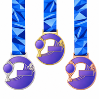 Médailles de finisseur de course sportives en métal moulé creux, personnalisables avec votre propre design, imprimées en typographie, pour marathons 5K et 10K
