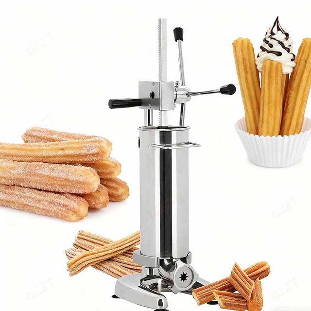 Quick Shipment Commercial 2L Spanish Churros Machine Churro Making Machine for Snack and Dessert Shop With 5 Moulds