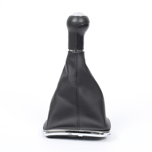 Car <b>Gear</b> <b>Knob</b> Leather Shift <b>Knob</b> Black Ergonomic Volkswagen Fitment QZXN D05 - Product Image 5