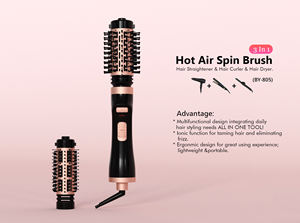 Sèche-cheveux rotatif à air chaud 3 en 1 <span class=keywords><strong>Brosse</strong></span> lissante pour cheveux <span class=keywords><strong>Brosse</strong></span> <span class=keywords><strong>rotative</strong></span> automatique <span class=keywords><strong>Brosse</strong></span> à cheveux électrique à vent rotatif - Product Image 6