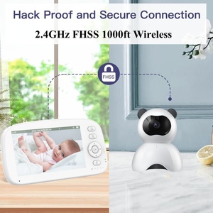 กล้องวงจรปิดสำหรับเด็กแบบแพน-ทิลท์ ความละเอียดสูง 1080p ขนาด 5 นิ้ว ปี 2025 พร้อมเสียงสองทาง ระยะไร้สาย 900 ฟุต มองเห็นในเวลากลางคืน สำหรับดูแลเด็กขณะนอนหลับ - Product Image 3