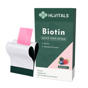 Factory Supply Biotin Oral Strips Enhances Hair Growth Fast-Dissolving Beauty Support Oral <b>Supplements</b> - Product Image 1