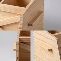 Ensemble de pots à épices pour comptoir de cuisine style farmhouse avec plateau en bois, porte-ustensiles de cuisine en bois multi-compartiments avec étagère à épices