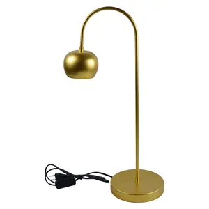 Office Desk Lamp Gold Painted Colored Finishing Home Decor Living Room And Hotel Reception Decor Metal Iron Lamp