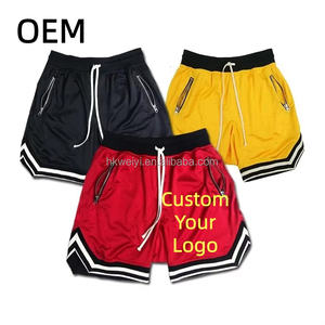 Hot Selling Men's Quick Dry Sports Shorts OEM Custom Logo Printed Mesh Solid Breathable Casual Shorts - Product Image 1