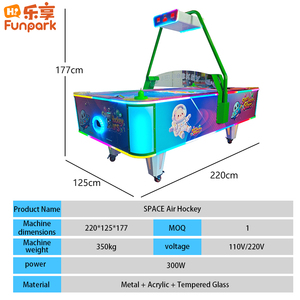 Table de hockey sur air à monnayeur pour parc d'attractions, machine de jeu d'arcade sportive, équipement de vente <span class=keywords><strong>en</strong></span> gros pour centre de jeux, parc d'attractions, enfants et adultes - Product Image 5