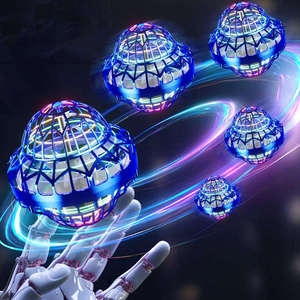 Jouet <span class=keywords><strong>boule</strong></span> volante LED UFO, rotation à 360 degrés, boomerang flottant, mini drone, <span class=keywords><strong>boule</strong></span> volante <span class=keywords><strong>magique</strong></span>, jeu d'intérieur et d'extérieur, cadeau - Product Image 1