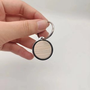 Tùy chỉnh NFC gỗ Pet tag kim loại Token Keychain QR mã khắc laser in ấn RFID giao diện truyền thông - Product Image 1