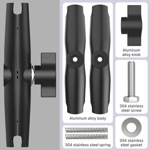 <span class=keywords><strong>Support</strong></span> universel pour téléphone portable de moto HONGDAK, tige de 6 cm, 9 cm, 15 cm, double rotule, bras lumineux, <span class=keywords><strong>support</strong></span> de téléphone pour vélo de montagne - Product Image 5