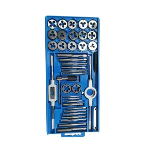 40 PCS Tap and Die Set Hand Tap and Die Set High Quality Tap&Die Set Metric M3 M4 M5 M6 M7 M8 M10 M12