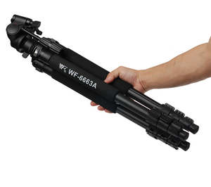 Nouveau trépied professionnel pour appareil photo reflex numérique Weifeng <span class=keywords><strong>FANCIER</strong></span> FT WF-6663A 2026 avec tête 3D à 3 axes - Product Image 1