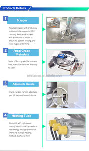 Machine commerciale de fabrication de sauces / Machine de cuisson planétaire / Machine à frire les sauces avec cuve planétaire - Product Image 3