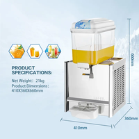 Heavybao Automatique Commercial Quatre Réservoirs 48L Fabrication Chinoise Potable Glace Slushy Machine Distributeur Pour Restaurant