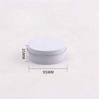 Boîte en étain ronde personnalisée avec logo imprimé et couvercle transparent D95x35mm, emballage en métal pour biscuits, bonbons, thé, bijoux, cadeaux, vente en gros