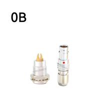 Connecteur auto-bloquant Push-Pull compatible Lemo Quick-Plug JGG, prise courte EGG, série 0B, 2/3/4/5/6/7/9/12 broches
