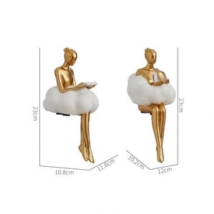 2025 Hot Statues and Statues Golden Sculptures and Statuettes Figurines for <b>Interior</b> Room Decor Office <b>Accessories</b> Wedding Decor - Product Image 5