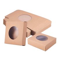 Boîte à fenêtre en papier pour friandises, bonbons, chocolats, biscuits, collations, desserts, pour les fêtes d'anniversaire, cadeaux de remerciement