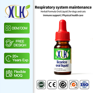 Suplemento Natural para el Soporte Respiratorio de Mascotas, Fórmula de Regaliz y Madreselva para Perros y Gatos, Alivia la Tos, Mantiene la Salud Pulmonar - Product Image 1