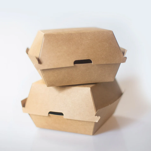 Top Grade Biodegradable Kraft <b>Paper</b> Sturdy <b>Trays</b> Magnetic Closure for Fried Food Burger Meal Packaging - Product Image 2