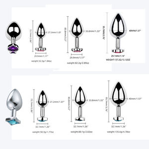 ปลั๊กโลหะสำหรับสอดใส่ทางทวารหนัก ยี่ห้อ Sexbay รุ่น Private Brand รูปทรงไพ่  สามารถเปลี่ยนหัวได้ เหมาะสำหรับทั้งผู้ชายและผู้หญิง - Product Image 3