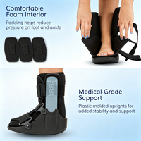 Chaussure médicale chirurgicale F4002 avec semelle antidérapante, coussinet EVA et soutien de la cheville pour la récupération post-chirurgicale