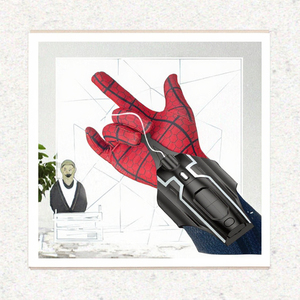 Muse Origin Spider <span class=keywords><strong>Web</strong></span> Shooter Fidget <span class=keywords><strong>Toy</strong></span> 2.0, Lanciatore di Ragnatele in Plastica Ricaricabile USB con Ventosa in Vera Seta e Guanto Abbinato, Fantastico - Product Image 3