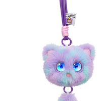 Pendentif chat en peluche parlant avec IA, queue détachable, motif tie-dye, porte-clés intelligent, cadeau multifonctionnel DIY pour