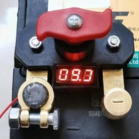 Interrupteur de déconnexion de batterie en cuivre 12V-24V avec affichage numérique de la tension, isolateur de batterie pour voiture, camping-car, camion et usage maritime