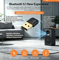 Adaptor USB Bluetooth 5.1 Chip Realtek 8761BUV Mini Dongle Bluetooth Eksternal Bebas Driver untuk Windows Desktop Laptop