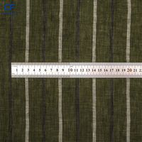 Tissu en lin pur OEKO Tex teint en fil, poids moyen, écologique, pour vêtements, chemises et usage sur canapés