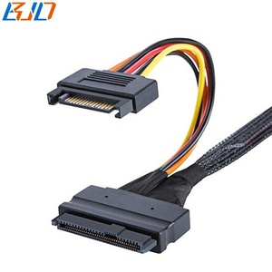 Mini SAS 0,5 4i 38Pin a U.2 Cable de datos de conector de SFF-8639 M 1M con alimentación SATA de 15 pines para <span class=keywords><strong>U2</strong></span> NVME SSD - Product Image 4