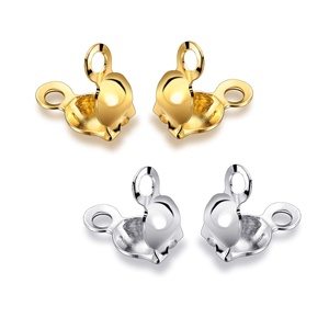 <span class=keywords><strong>Charlotte</strong></span> Vente Flash Accessoires et Composants de Bijoux en Acier Inoxydable pour Fabrication de Bijoux DIY Embouts de Perles Ornements en Gros Perles à Sertir - Product Image 2