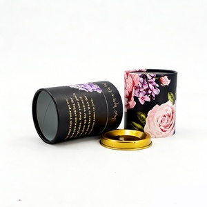 Paper Cylinder <b>Box</b> for Tea Customized Size and Design Eco-friendly Material Food Grade Paper Tube Packaging - Product Image 2