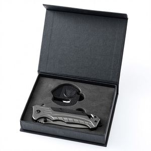 Couteau tactique de survie pliable en acier inoxydable, personnalisé OEM, très vendu, avec brise-vitre - Product Image 4