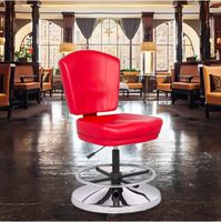 Tabouret de bar pour le jeu de poker Chaise de machine à sous de casino en cuir artificiel professionnel Chaises