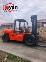 Vente directe d'usine Hefei, chariot élévateur Heli CPCD100 d'occasion, 10 tonnes, chariots élévateurs Heli d'occasion, haute qualité, chariot élévateur Heli 10 tonnes d'occasion
