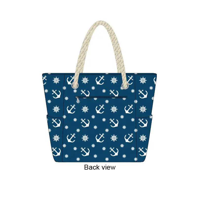 Bolsas de compras de lona para almacenamiento de vino Bolsas de hombro Bolsas de mano portátiles impresas personalizadas para playa al aire libre Picnic Tote Bolsas de comestibles