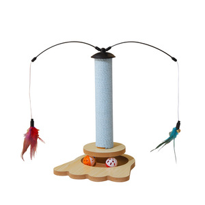 <b>Cat</b> <b>Scratching</b> <b>Post</b> Mushroom Shape With Wooden Base And Balls For <b>Cats</b> Durable Scratch Resistant Pet Toy - Product Image 5