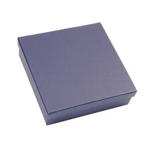 Boîte à bijoux en satin bleue 230x220x60 mm, rangement haut de gamme pour accessoires raffinés - Product Image 3